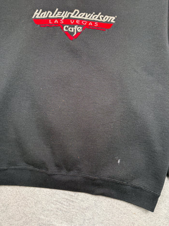 Vintage Harley Davidson Cafe Crewneck Black