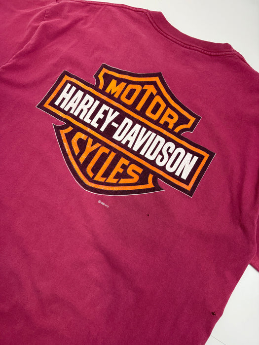 Vintage 1996 Harley Davidson Tee Red | Vitnage Clothing Store Canada