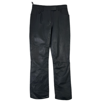 Vintage Prada Leather Pants Black