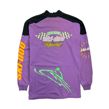 (L) Vintage Ski-Doo Racing Team L/S Tee Purple