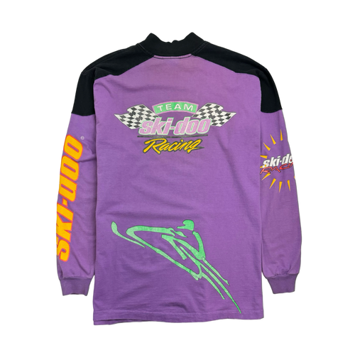 (L) Vintage Ski-Doo Racing Team L/S Tee Purple | Vintage Clothing Store Canada