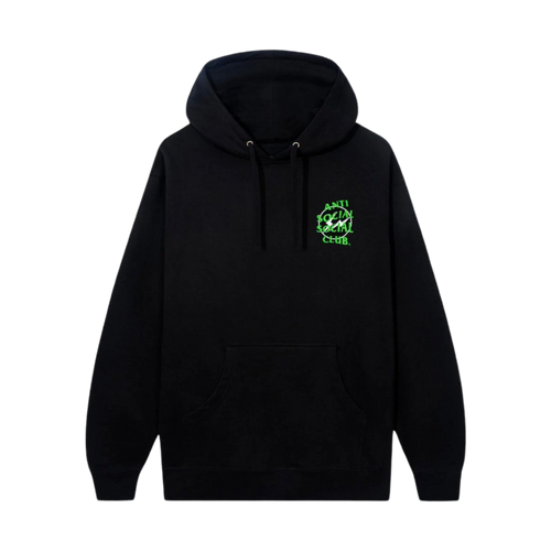 Anti Social Social Club x Fragment Precious Petals Hoodie Black/Green | Vintage Clothing Store Canada