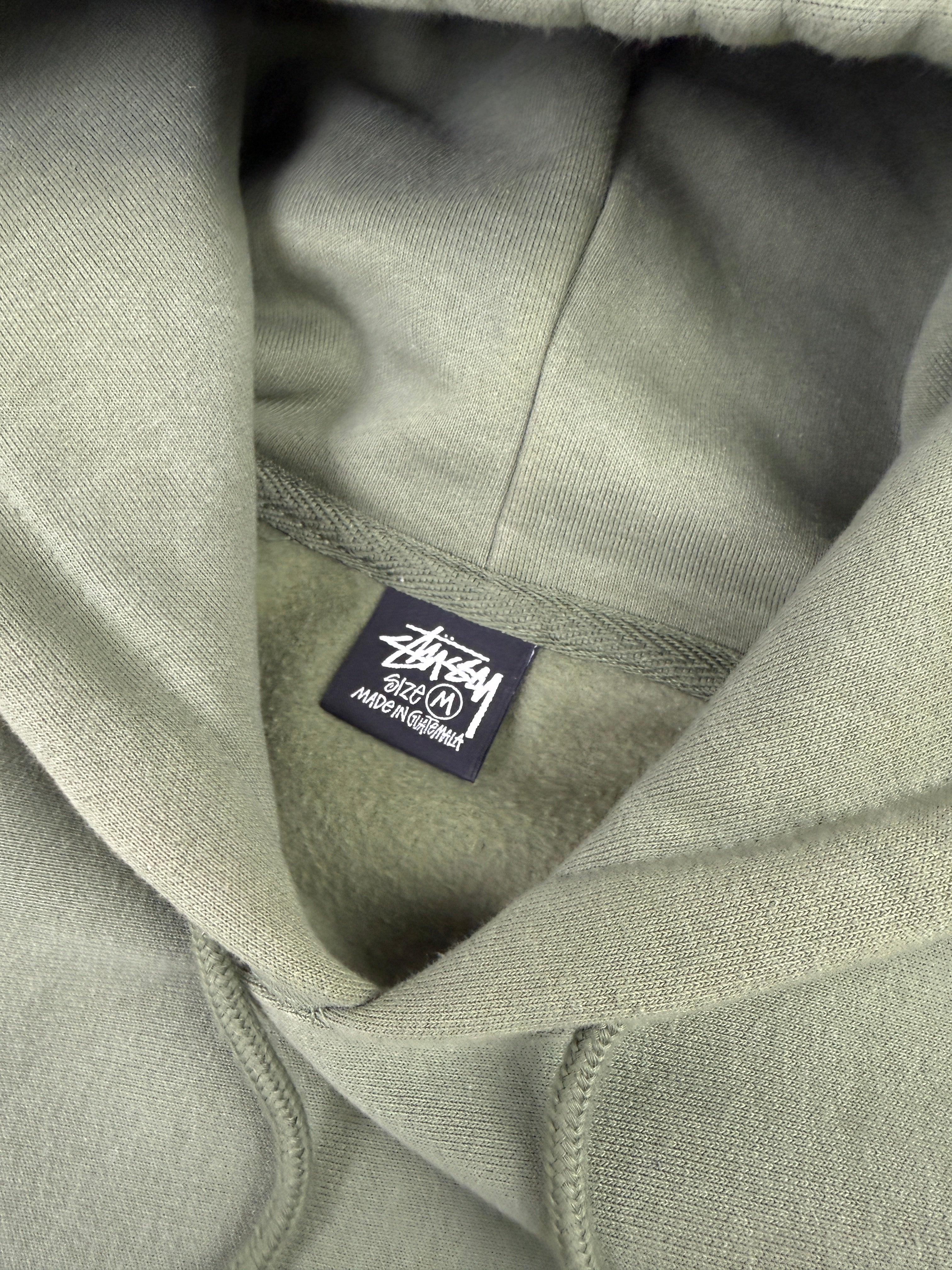 Stussy Cross Dot Hoodie Olive (USED)