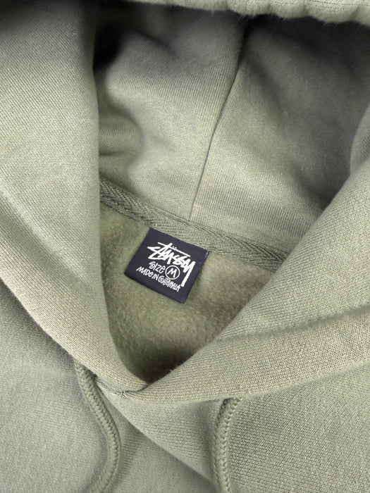 Stussy Cross Dot Hoodie Olive (USED) | Vitnage Clothing Store Canada