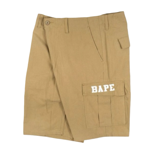 BAPE Go Skate Summer Work Shorts Khaki | Vintage Clothing Store Canada