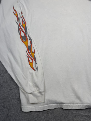 Vintage Harley Davidson Hot Harley Nights L/S Tee White
