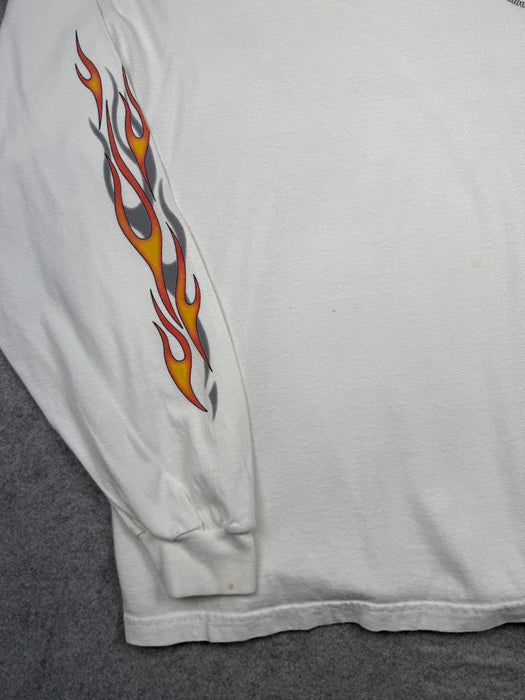 Vintage Harley Davidson Hot Harley Nights L/S Tee White | Vitnage Clothing Store Canada