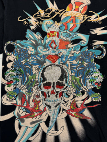 Vintage Y2k Ed Hardy Tee Black