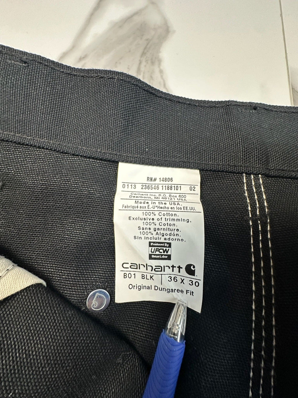 Carhartt Double-knee Carpenter Pants Black
