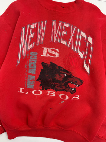 Vintage New Mexico Lobos Sweatshirt Red