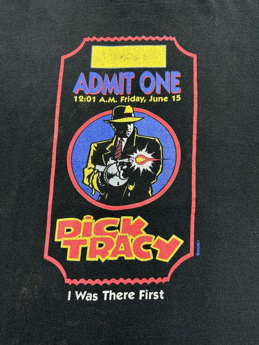 (XL) Vintage 90s Dick Tracy Tee Black | Vitnage Clothing Store Canada