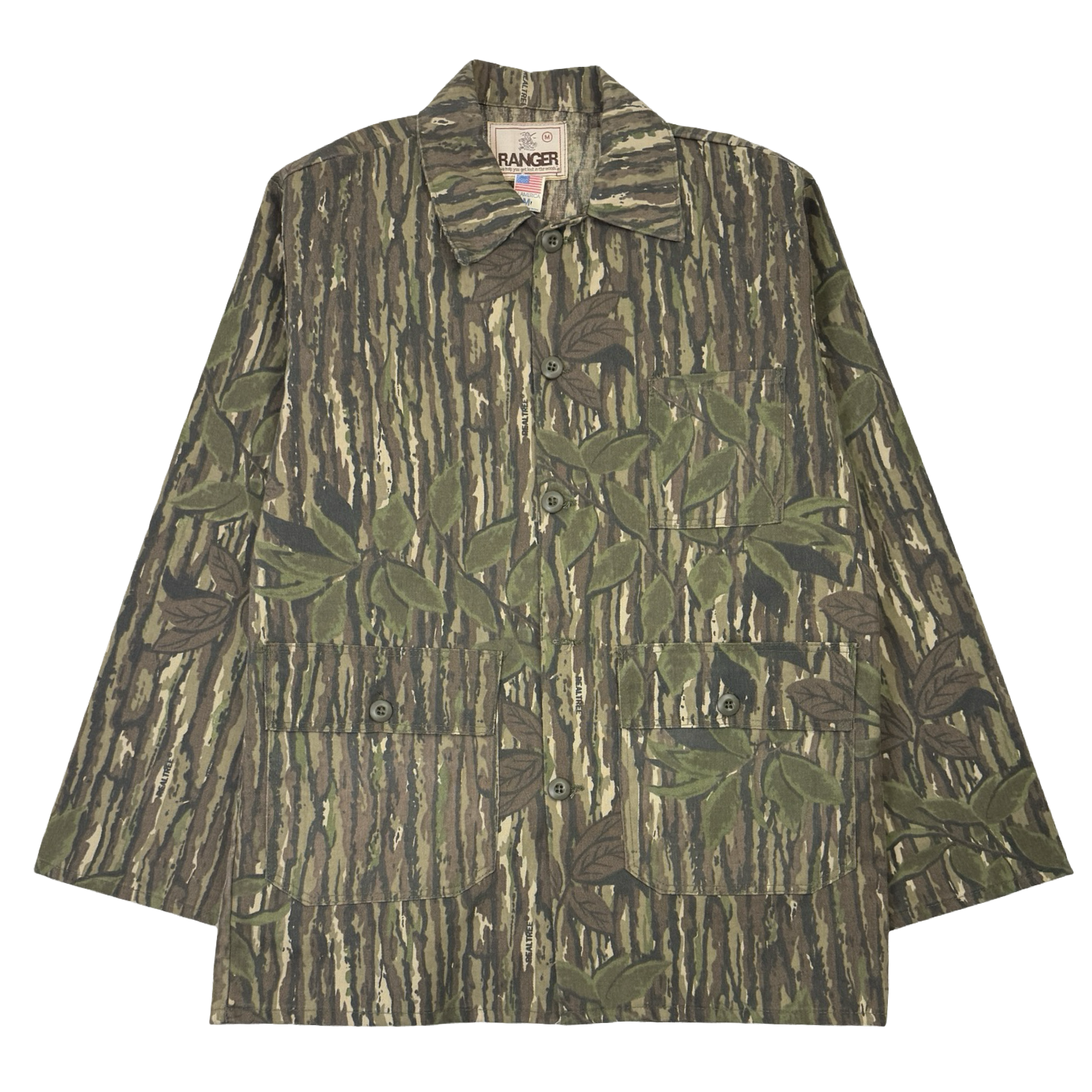 Vintage Ranger Realtree Leaf Camo Canvas Overshirt