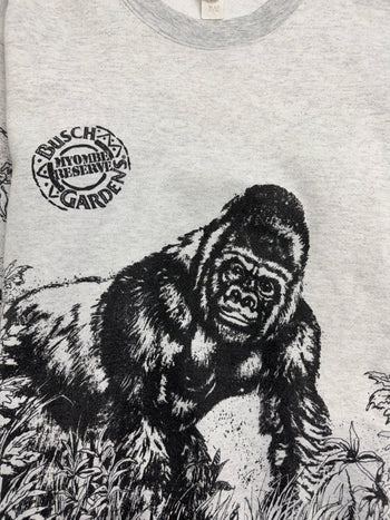 Vintage 90s Nature Gorilla Sweatshirt White