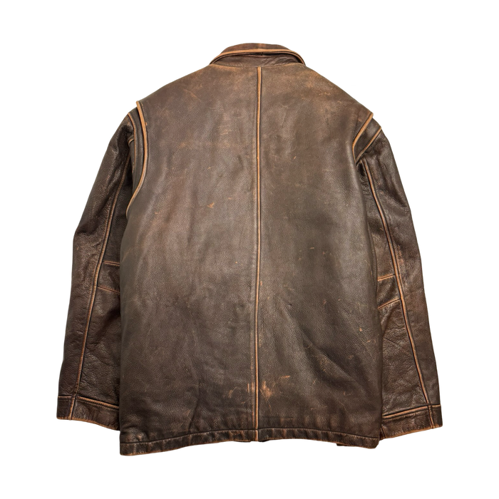 (XXL) Vintage Sonoma Leather Jacket Brown | Vitnage Clothing Store Canada