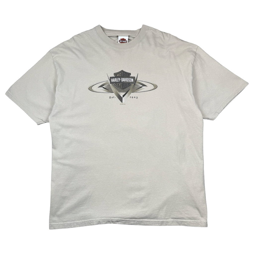 Vintage Harley Davidson Motown Tee Beige