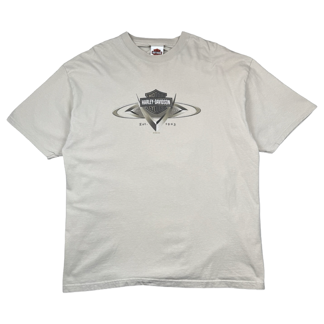 Vintage Harley Davidson Motown Tee Beige