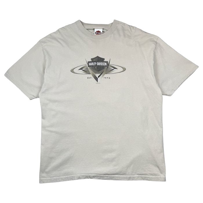 Vintage Harley Davidson Motown Tee Beige | Vitnage Clothing Store Canada