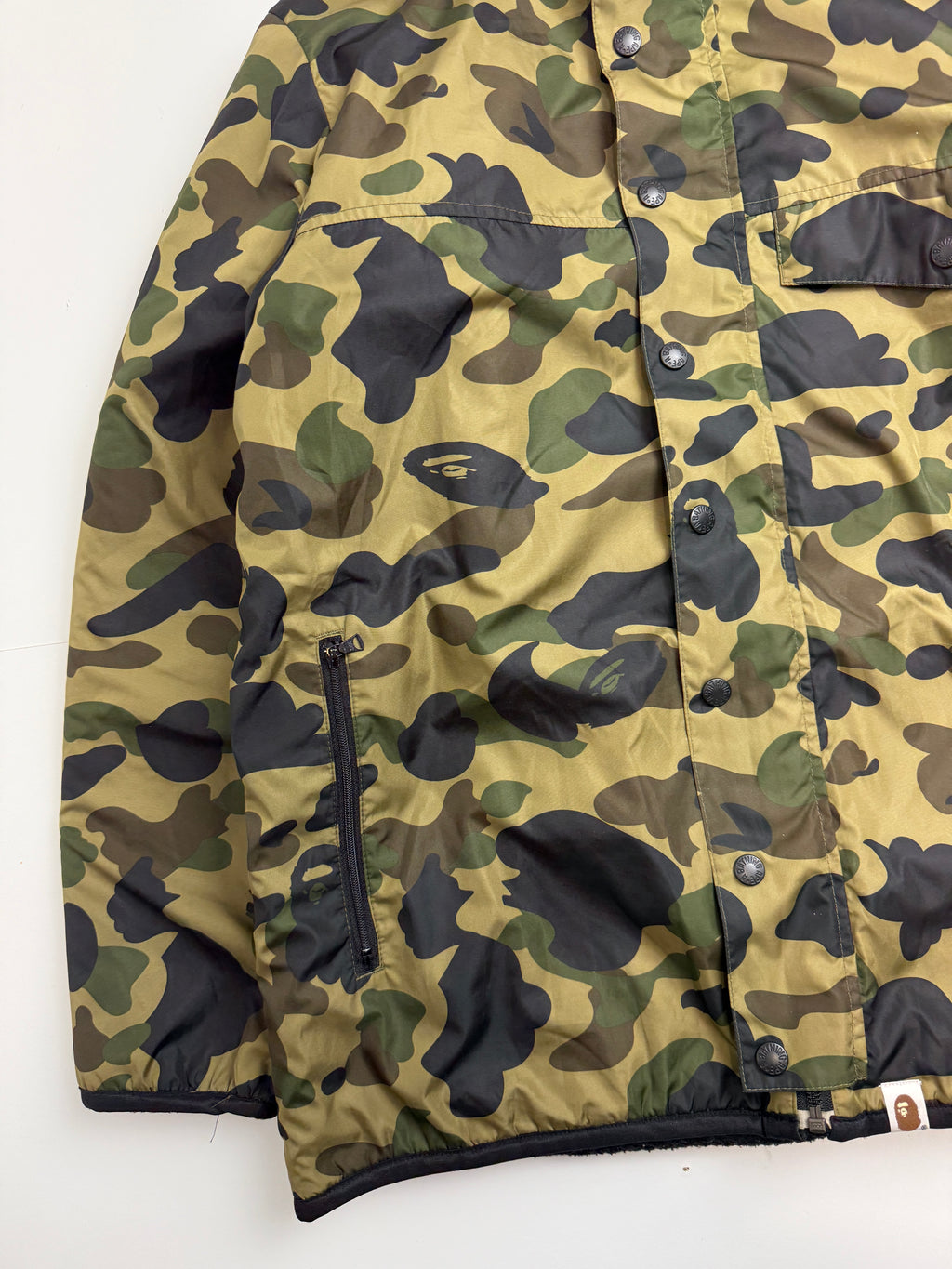 BAPE 1st Camo Reversible Polartec Jacket Green (USED)