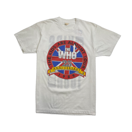 (S) Vintage '89 The Who 25th Anniversary Tour Tee White | Vintage Clothing Store Canada