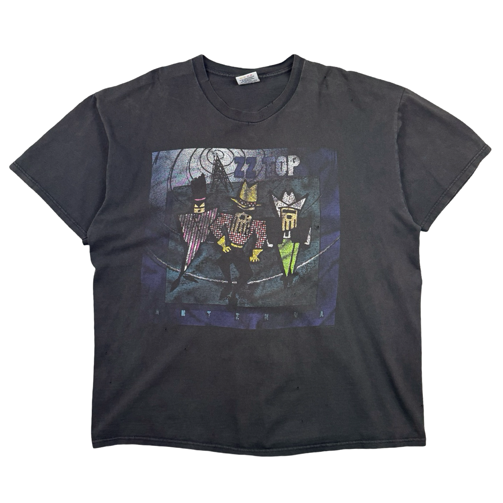 Vintage 1990's ZZ Top Antenna World Tour Tee Black