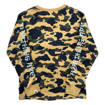 BAPE 1st Camo L/S Tee Yellow (USED)