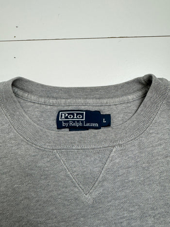 (L) Vintage Polo Ralph Lauren Sweatshirt Grey