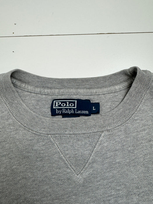 (L) Vintage Polo Ralph Lauren Sweatshirt Grey | Vitnage Clothing Store Canada