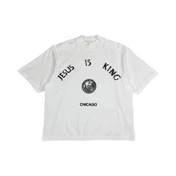 Kanye West Jesus is King Chicago Seal Tee White