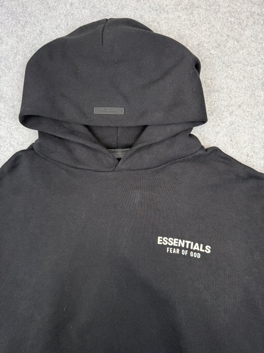 Fear Of God Essentials Logo Hoodie Black (USED) | Vitnage Clothing Store Canada
