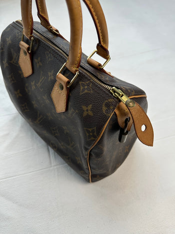 Louis Vuitton Monogram Speedy Bag Brown