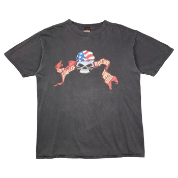 Vintage Harley Davidson USA Pirate Skull Tee Black