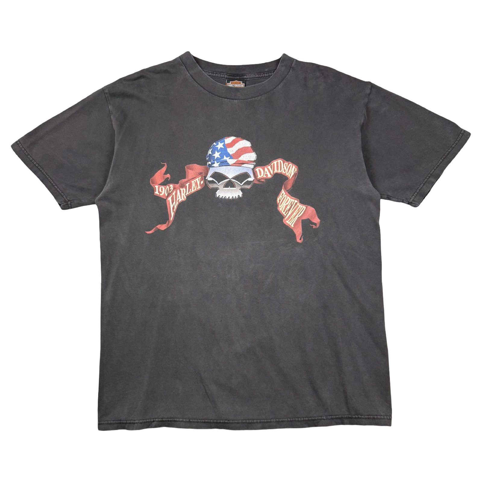 Vintage Harley Davidson USA Pirate Skull Tee Black