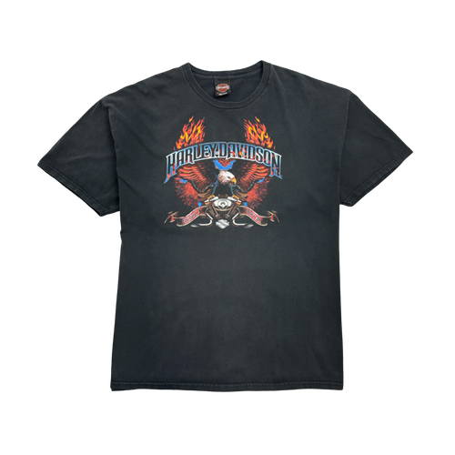 (XXL) Vintage '11 Black Hills Harley Davidson Tee Black | Vintage Clothing Store Canada