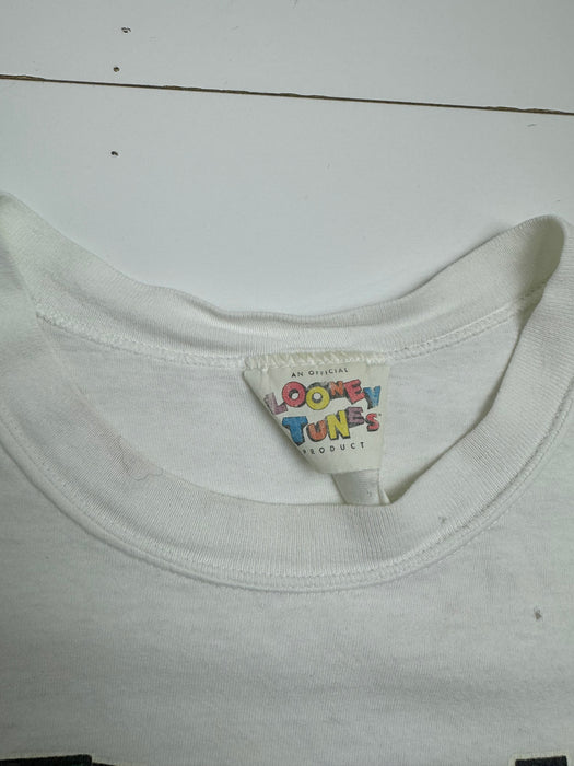 (L) Vintage '96 Looney Tunes Tweety Bird Tee White | Vitnage Clothing Store Canada