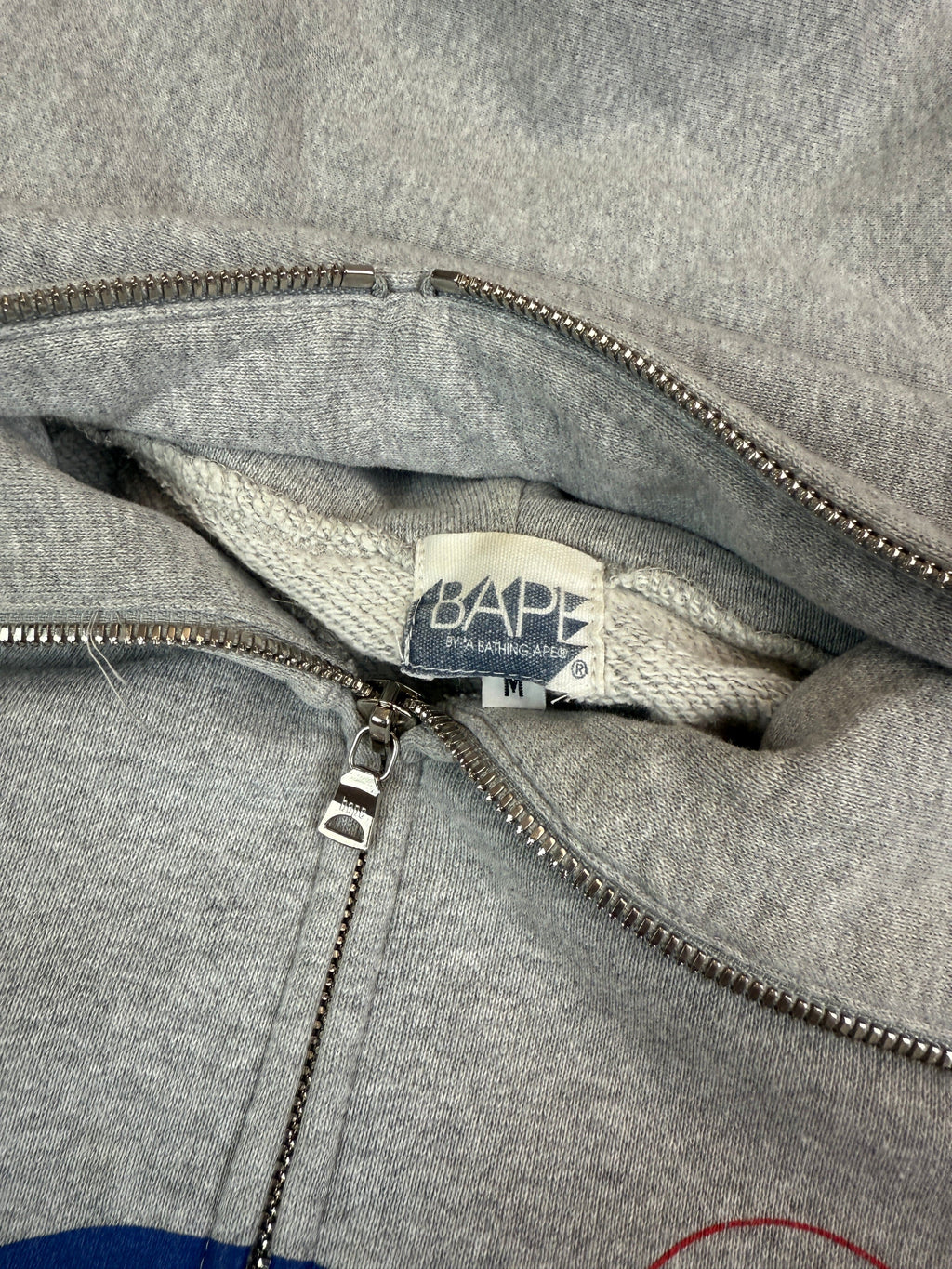 BAPE x Kaws Target Logo Full Zip Up Hoodie Grey (USED)