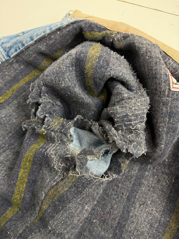Vintage Wool Lined Lee Stormrider Denim Jacket