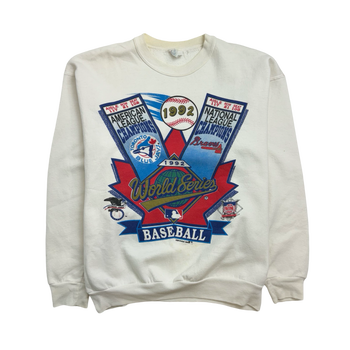 (M) Vintage '92 Toronto Blue Jays Sweatshirt White