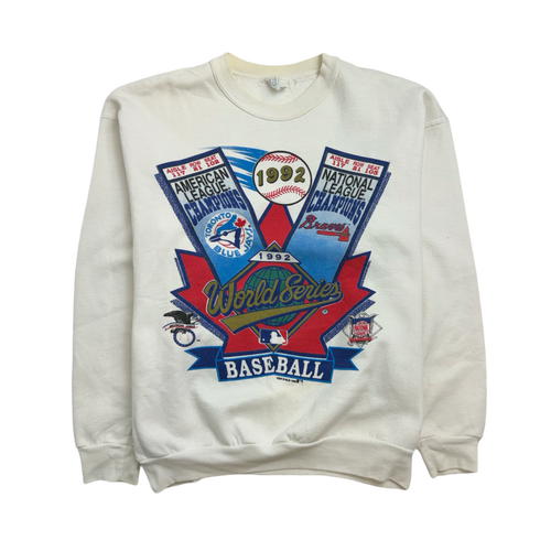 (M) Vintage '92 Toronto Blue Jays Sweatshirt White | Vintage Clothing Store Canada