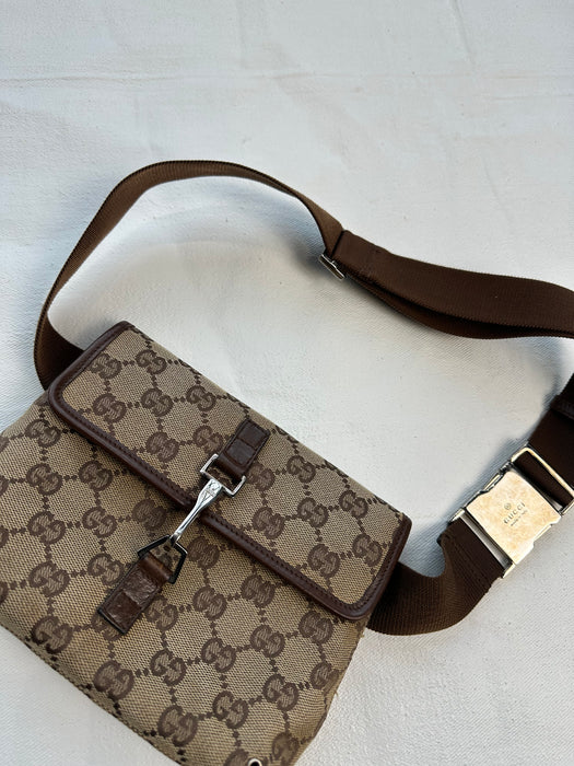 Gucci GG Canvas Jackie Belt Bag Brown | Vitnage Clothing Store Canada