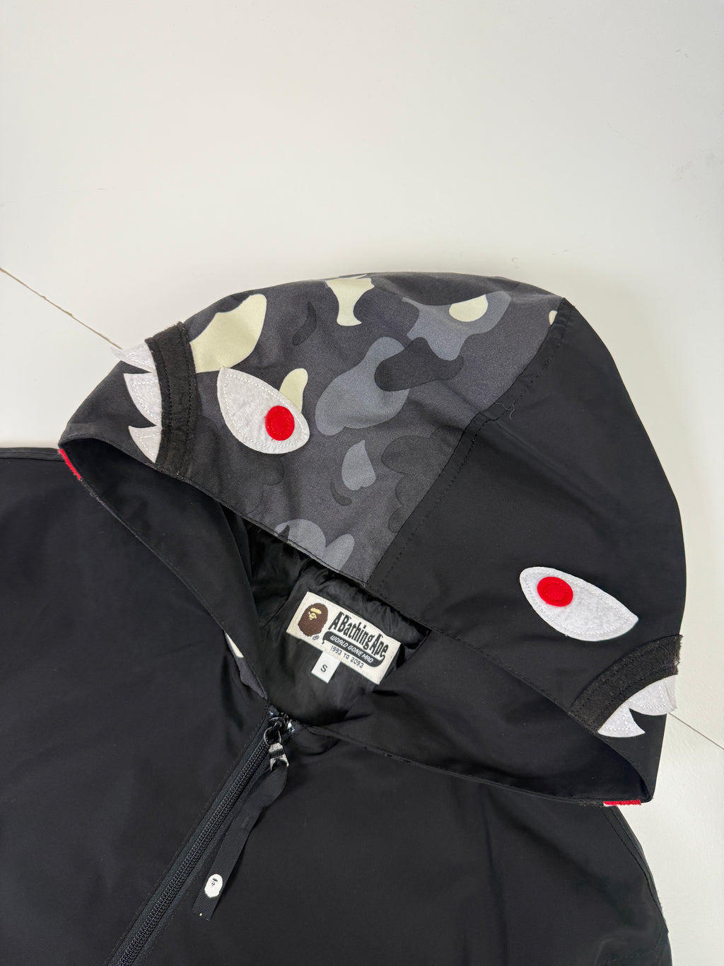 BAPE City Camo Shark Zip Up Light Jacket Black (USED)