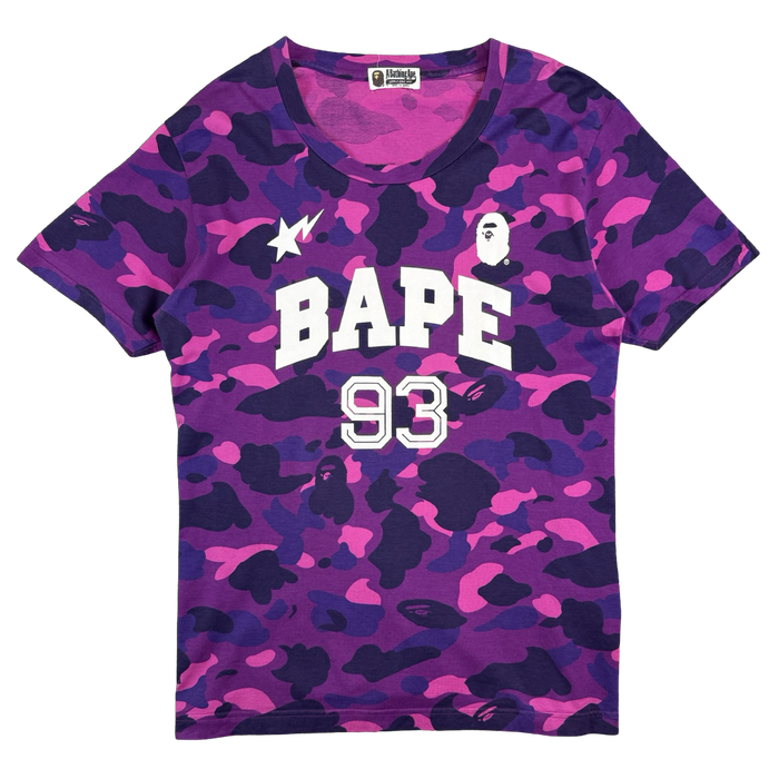 BAPE Apesta 93 Camo Tee Purple (USED) | Vitnage Clothing Store Canada
