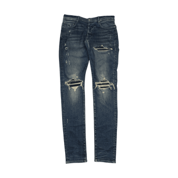 Amiri Ripped Ribbed Denim Jeans (USED)