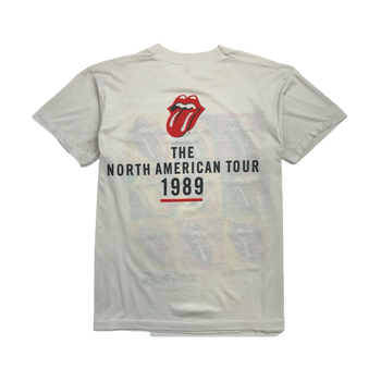 (S) Vintage '89 Rolling Stones North American Tour Tee White