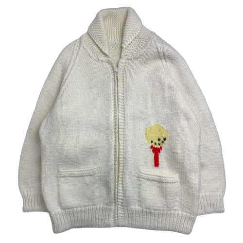 Vintage Golf Man Knitted Zip Up Sweater | Vintage Clothing Store Canada
