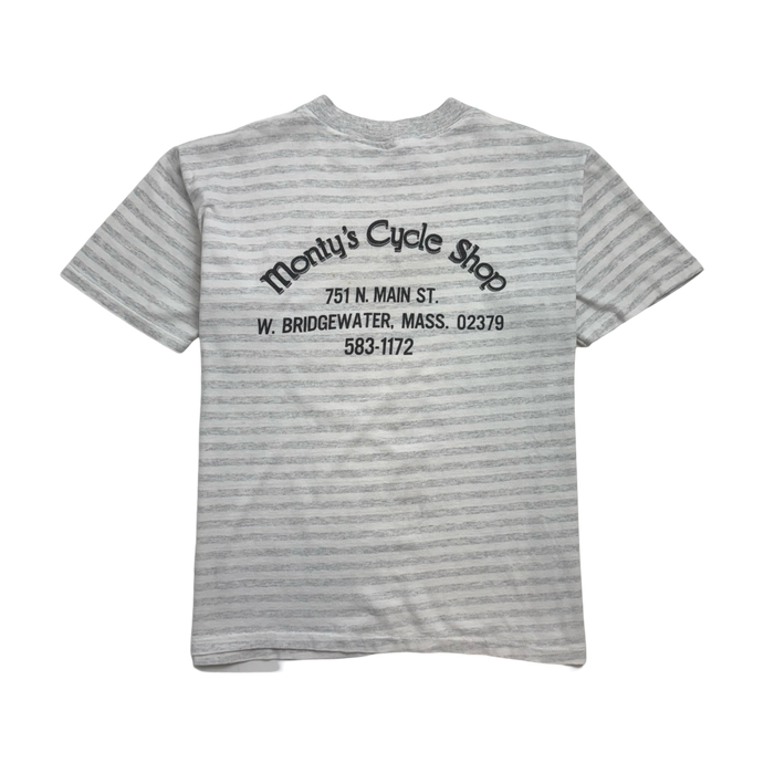 Vintage '91 Harley Davidson Stripe Tee White | Vitnage Clothing Store Canada