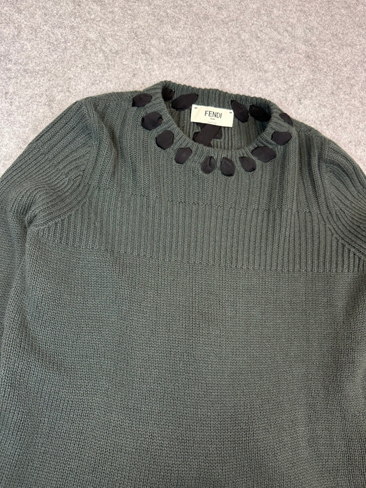 Women's Fendi Knitted Long Sleeve Green | Vitnage Clothing Store Canada