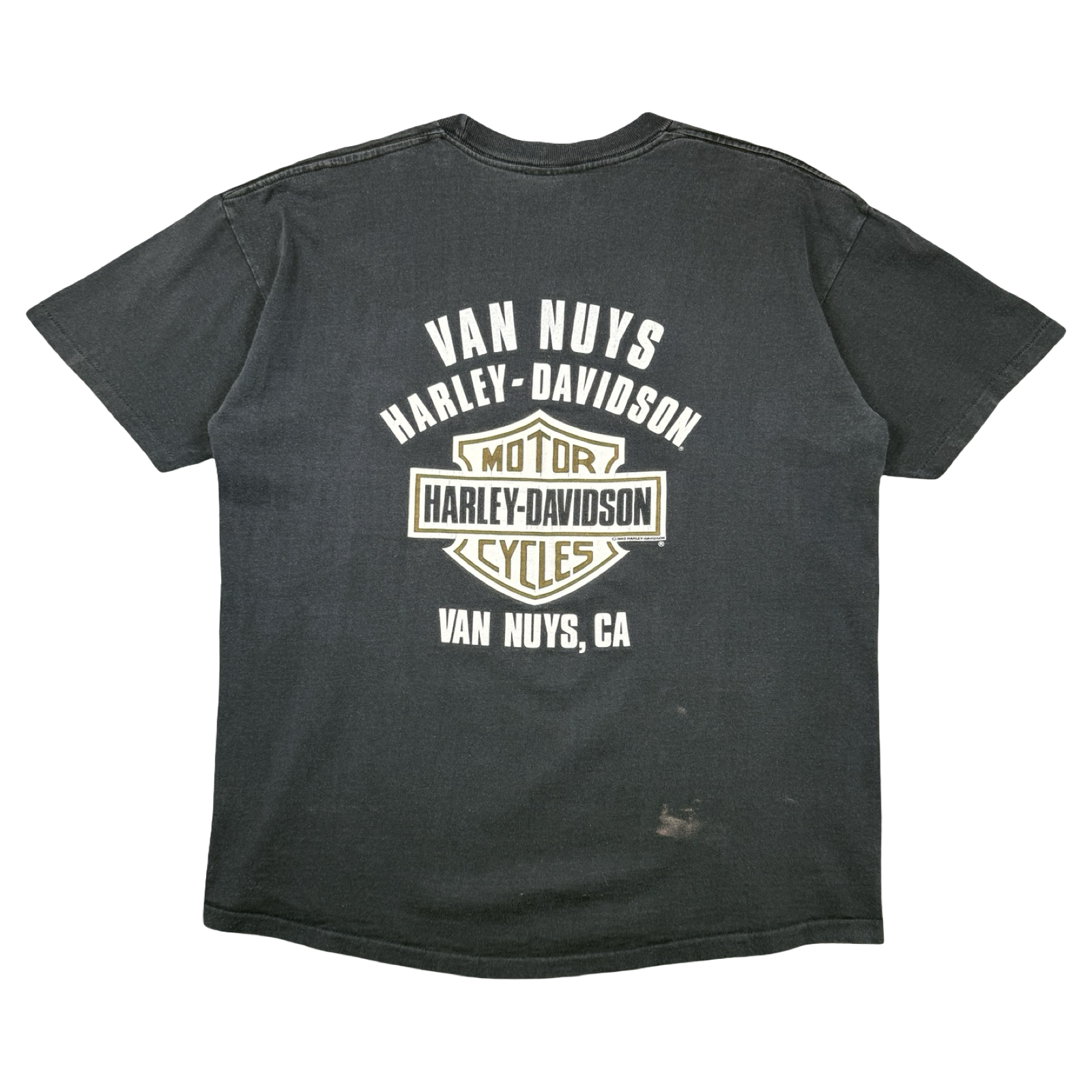 Vintage Harley Davidson Stained Glass Tee Black