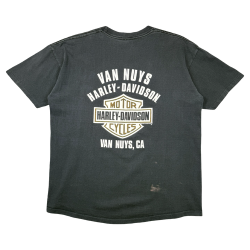 Vintage Harley Davidson Stained Glass Tee Black | Vintage Clothing Store Canada