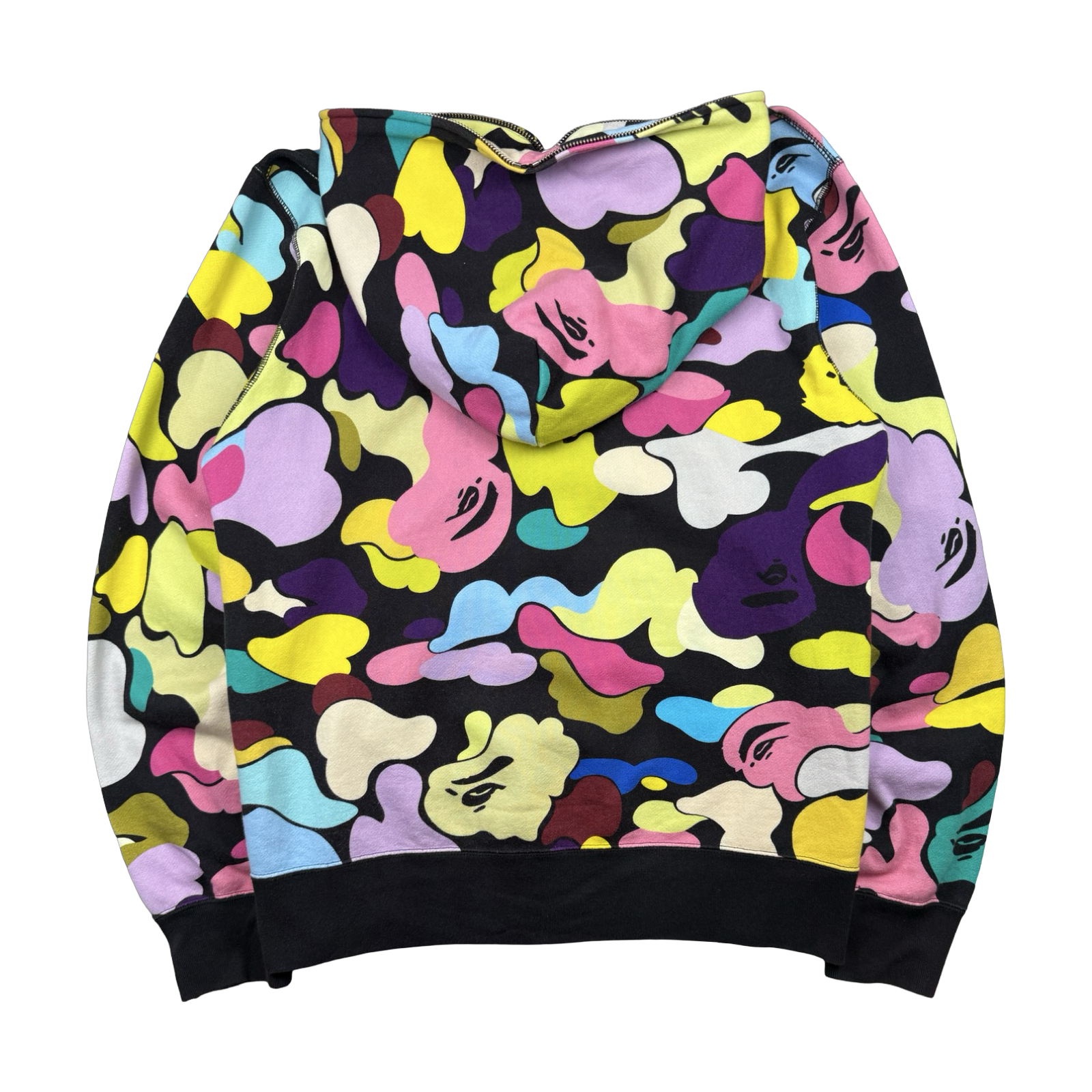 BAPE Giant Multi Camo Ape Full Zip Hoodie (USED)