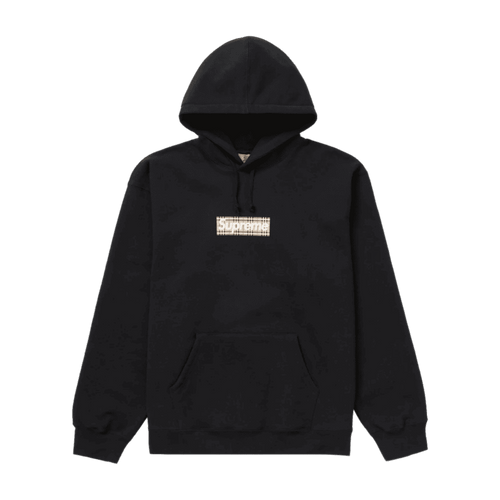 Supreme x Burberry Box Logo Hoodie Black (USED) | Vintage Clothing Store Canada